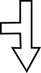 Arrow vector icon. Modern simple arrows. Collection different Arrows on flat style for web design or interface. click arrows for showing right path on the road isolated and transparent back ground