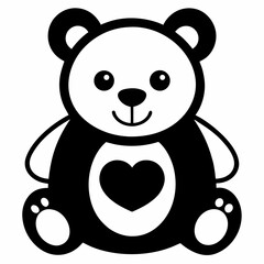 Fototapeta premium Cute teddy bear vector art 