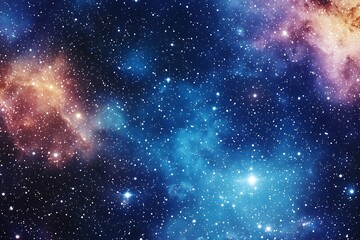 Obraz premium Majestic nebula surrounded by distant stars creating a stunning cosmic scene in the universe