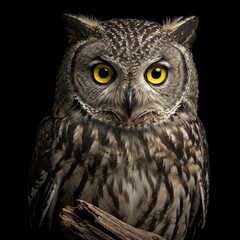 Obraz premium great horned owl in flight