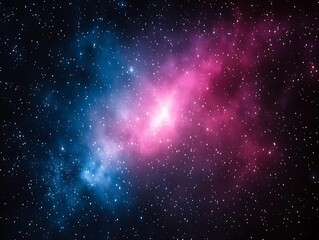 Naklejka premium Stunning image of a nebula with a glowing star in the center creating a cosmic visual delight