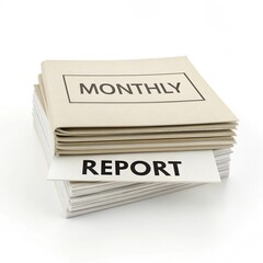 Monthly Report 3D Icon