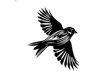 Eagle Vector Illustration – Majestic Bird of Prey, Wildlife Silhouette, and American Symbol for Freedom and Strength

