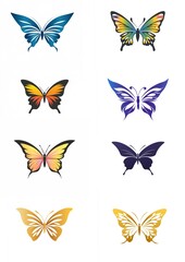 collection of butterflies