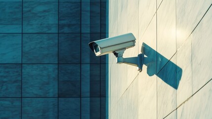 Security Camera on a Building Wall