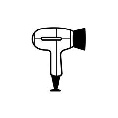 Simple black Hair Dryer Icon