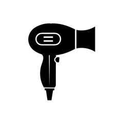 Simple black Hair Dryer Icon