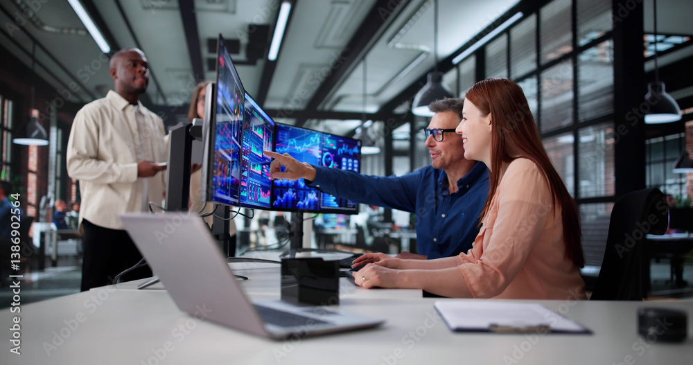 Poster Analyzing Business Data Performance With Diverse Team