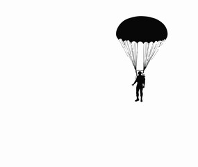 Soldier & Paratrooper Silhouette Set