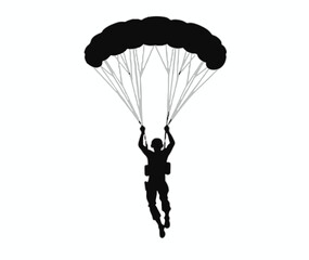 Soldier & Paratrooper Silhouette Set