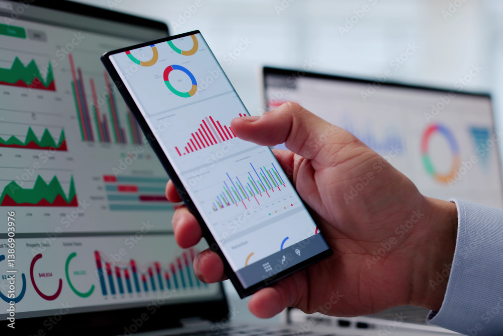 Aufkleber business data analytics dashboard