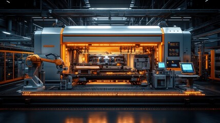 Obraz premium Industrial Automation: Advanced Manufacturing Technology