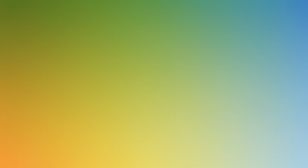 A serene landscape of blended sunset hues, transitioning from warm oranges and yellows to cool greens and blues, creating a peaceful and calming atmosphere.