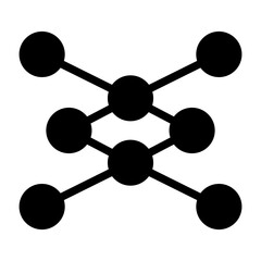 Neural Network Flat Icon