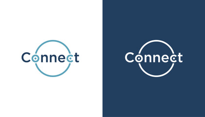 Connect With Letter O Logo Design Template Elements