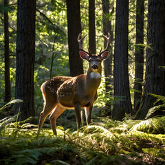 Forest Majesty The Deer's Serene Domain
