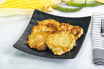 Tasty golden potato hash brown