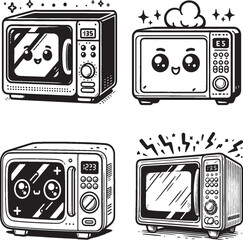 Vintage black retro television set, an old electronic display object