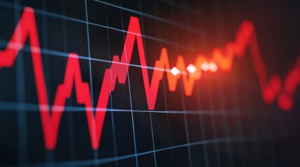 High-resolution analysis of sharp declines in money trends in financial market visualizations