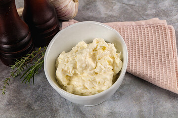 Italian soft young cheese stracciatella