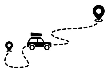 trip route png transparent