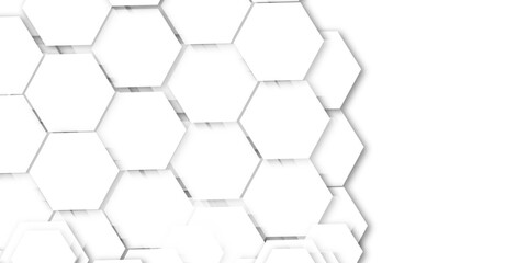 Abstract Geometric Technology 3D White Light Structure Featuring a Polygonal Honeycomb Pattern with Luxury Design Elements for a Modern and High-Tech Vector Background
