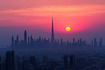 Gentle Sky at Sunset Sunrise with real sun and clouds. Gentle Sky at Sunset or Sunrise time with real sun and clouds, natural colors, big size panoramic background 