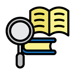 Research Paper Vector Filled Icon Design