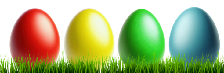 easter egg eggs isolated transparent background - ai generated
