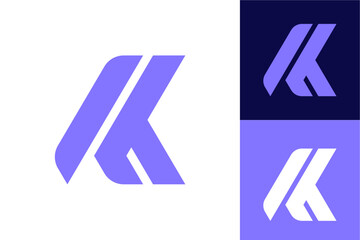 K Letter Logo with Sleek and Clean Style