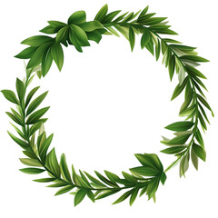 Leaf Palm sunday concept Leaves frame of coconut branches png transparent