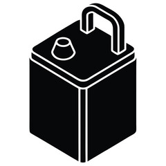 Liquid Storage Container Vector – Bottle, Jug, Canister, and Tank Silhouette Design