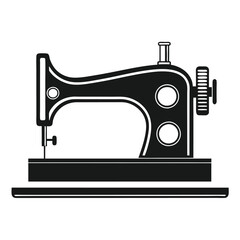 Retro Crafting Badge Vintage Sewing Machine Icon
