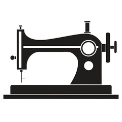 Traditional Crafting Tool Vintage Sewing Machine Silhouette