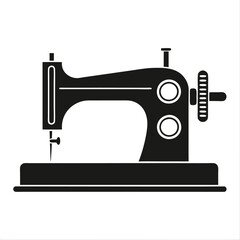 Retro Sewing Machine Icon Timeless Crafting Design