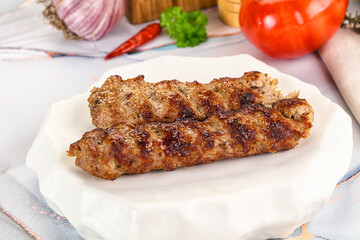 Beef kebab minced meat shashlik