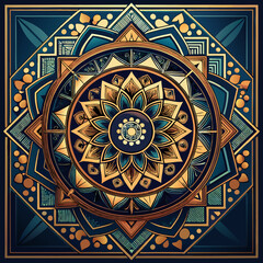 Vector hand drawn doodle mandala. Ethnic mandala with colorful tribal ornament. Isolated. Bright colors.