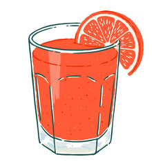 Orange illustration set – Juice, Jam, Fruit Basket and Slices