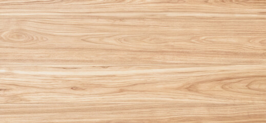 Light brown wood grain texture shows horizontal pattern. Close up photo of clear wood texture for background and wallpaper.