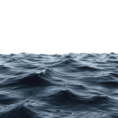 ocean water sea surface with ripples wave png 3d rendering illustration transparent background