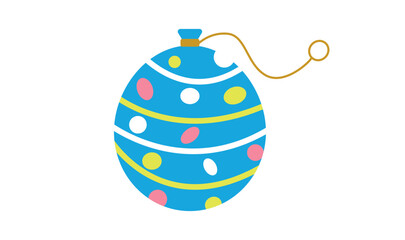 青い夏祭りのヨーヨー