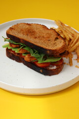 BTL sandwich vegan vegetarian