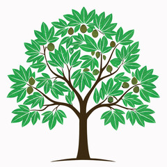 Fototapeta premium Flat-design-binoculars--blue-lenses--black-frame 