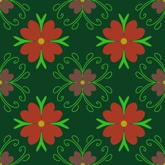 seamless pattern with flowers