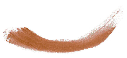 brown brush isolated on transparent background