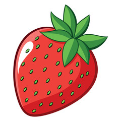 Obraz premium strawberry-isolated-on-white-background. 