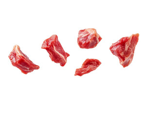 Obraz premium Five pieces of raw beef chuck steak meat