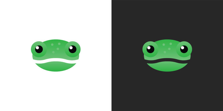 Frog logo. Suitable for business logo, brand, or other brands. Flat Vector Logo Design Template Elements.