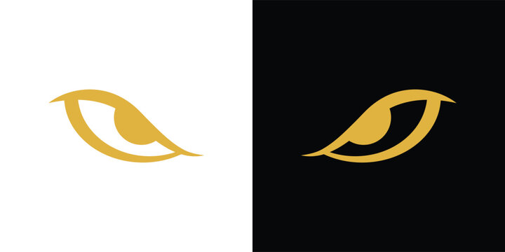Eagle eye logo. Suitable for business logo, brand, or other brands. Flat Vector Logo Design Template Elements.