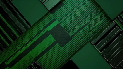 Obraz premium Father's Day Green and Black Background: Demonstrating the Unique Charm of Father's Calm and Firm Temperament with Green - and - Black Tones